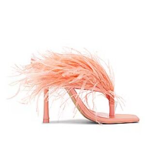 New Cult Gaia Pink Feather Shannon Mule Size 39